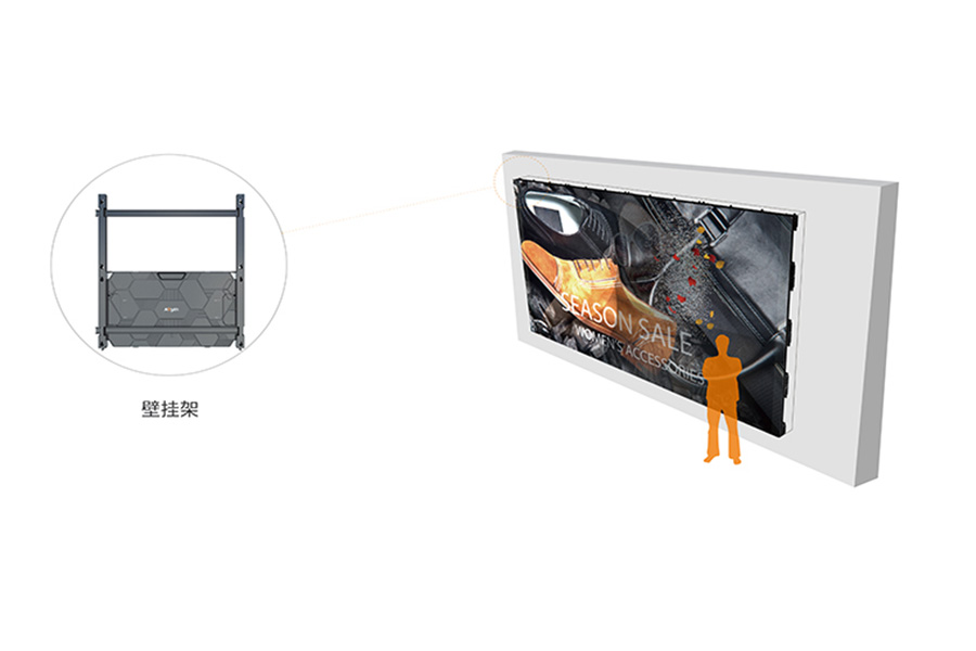 艾比森 新HC系列 小間距LED屏 壁掛架